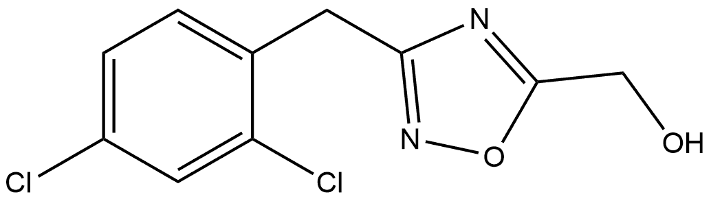 3-(2,4-Dichlorobenzyl)-1,2,4-oxadiazol-5-yl]methanol Structure