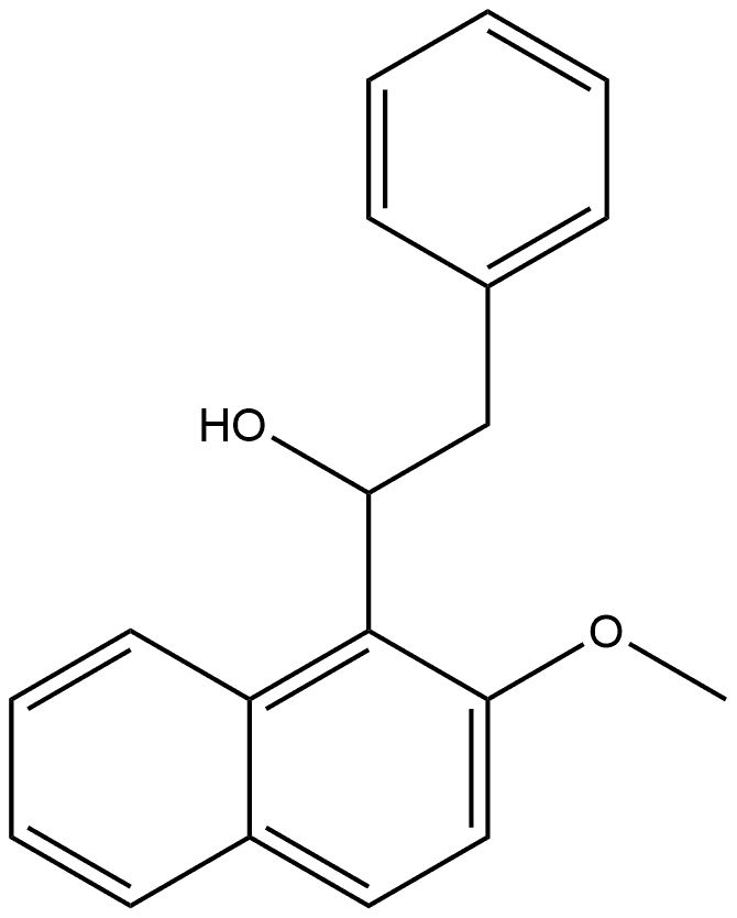 2-Methoxy-α-(phenylmethyl)-1-naphthalenemethanol Structure