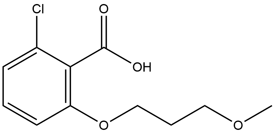 2-Chloro-6-(3-methoxypropoxy)benzoic acid Structure
