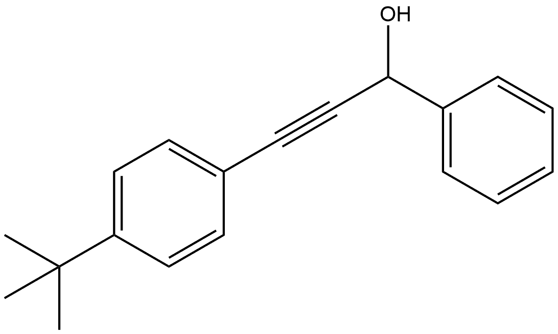 α-[2-[4-(1,1-Dimethylethyl)phenyl]ethynyl]benzenemethanol Structure