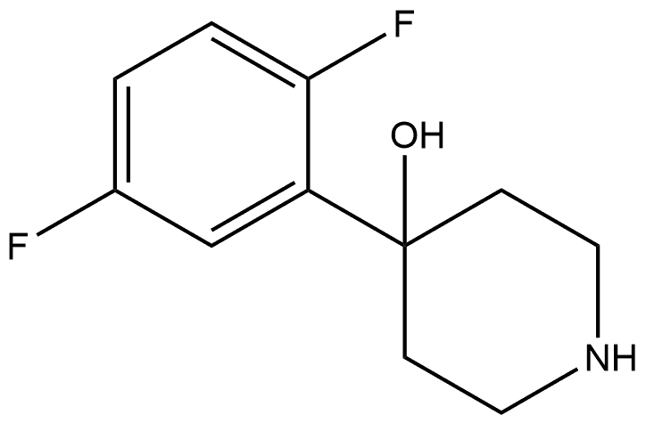 4-(2,5-difluorophenyl)piperidin-4-ol Structure