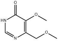 5-甲氧基-6-甲氧基甲基-4-羟基嘧啶,13420-47-8,结构式