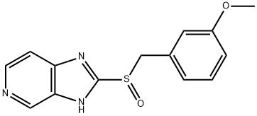 3H-Imidazo[4,5-c]pyridine, 2-[[(3-methoxyphenyl)methyl]sulfinyl]- Structure
