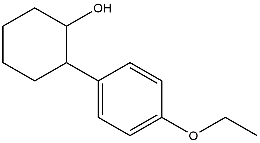 Cyclohexanol, 2-(4-ethoxyphenyl)- 结构式