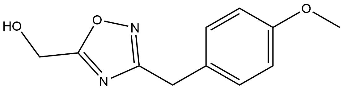 3-(4-Methoxybenzyl)-1,2,4-oxadiazol-5-yl]methanol Structure