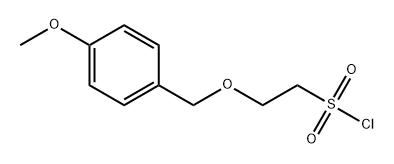 Ethanesulfonyl chloride, 2-[(4-methoxyphenyl)methoxy]- Structure