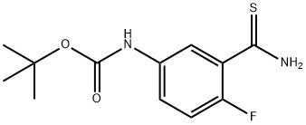 Carbamic acid, N-[3-(aminothioxomethyl)-4-fluorophenyl]-, 1,1-dimethylethyl ester