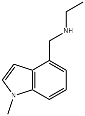 Ethyl-(1-methyl-1H-indol-4-ylmethyl)-amine 结构式