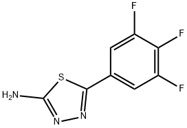 2-氨基-5-(3,4,5-三氟苯基)-1,3,4-噻二唑, 1343143-00-9, 结构式
