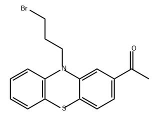 Ethanone, 1-[10-(3-bromopropyl)-10H-phenothiazin-2-yl]- 化学構造式