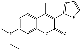 2H-1-Benzopyran-2-one, 7-(diethylamino)-3-(1H-imidazol-2-yl)-4-methyl-