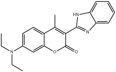 2H-1-Benzopyran-2-one, 3-(1H-benzimidazol-2-yl)-7-(diethylamino)-4-methyl-