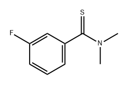 Benzenecarbothioamide, 3-fluoro-N,N-dimethyl- Struktur