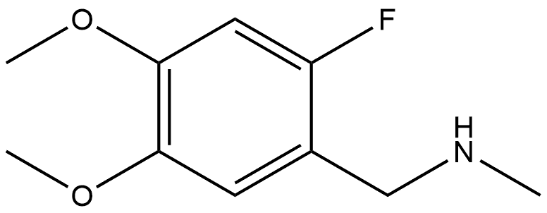 (2-Fluoro-4,5-dimethoxy-benzyl)-methyl-amine Structure