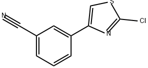 Benzonitrile, 3-(2-chloro-4-thiazolyl)- Structure