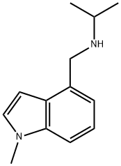N-((1-甲基-1H-吲哚-4-基)甲基)丙烷-2-胺 结构式