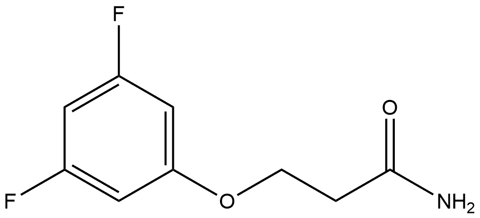 3-(3,5-Difluorophenoxy)propanamide Structure