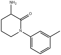 3-amino-1-(3-methylphenyl)piperidin-2-one 结构式