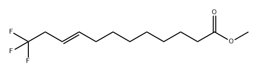 (E)-12,12,12-三氟-9-十二烯酸甲酯,1344711-01-8,结构式