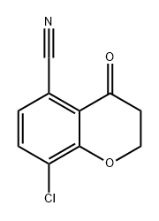 8-chloro-4-oxochroman-5-carbonitrile 结构式