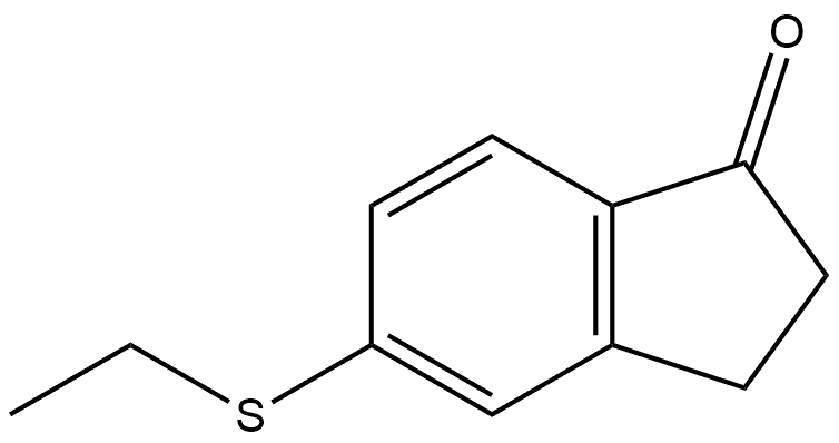 5-(ethylthio)-2,3-dihydro-1H-inden-1-one Struktur