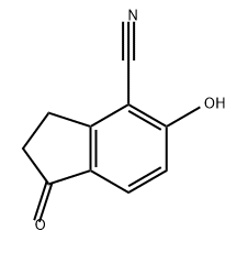 1H-Indene-4-carbonitrile, 2,3-dihydro-5-hydroxy-1-oxo-,1344903-09-8,结构式