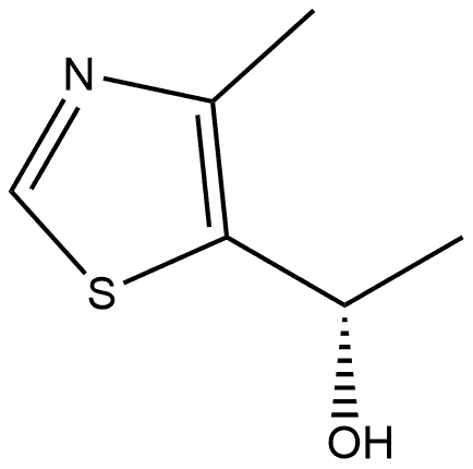 (S)-1-(4-甲基噻唑-5-基)乙烷-1-醇, 1344940-15-3, 结构式