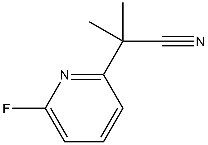 2-(6-Fluoro-pyridin-2-yl)-2-methyl-propionitrile Structure