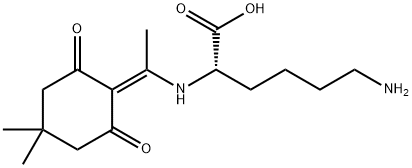 L-Lysine, N2-[1-(4,4-dimethyl-2,6-dioxocyclohexylidene)ethyl]- Structure