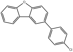 2-(4-氯苯基)二苯并呋喃 结构式