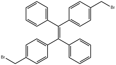 Benzene, 1,1'-[(1E)-1,2-diphenyl-1,2-ethenediyl]bis[4-(bromomethyl)- Structure