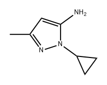 1H-Pyrazol-5-amine, 1-cyclopropyl-3-methyl- Struktur