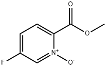 2-Pyridinecarboxylic acid, 5-fluoro-, methyl ester, 1-oxide Struktur