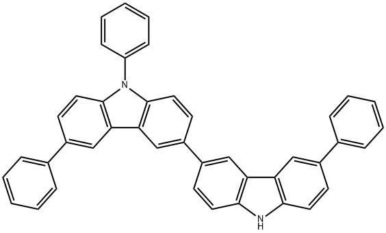 3'-bi-9H-carbazole,6,6',9-triphenyl- Structure