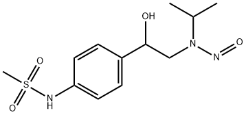 Methanesulfonamide, N-[4-[1-hydroxy-2-[(1-methylethyl)nitrosoamino]ethyl]phenyl]- Struktur