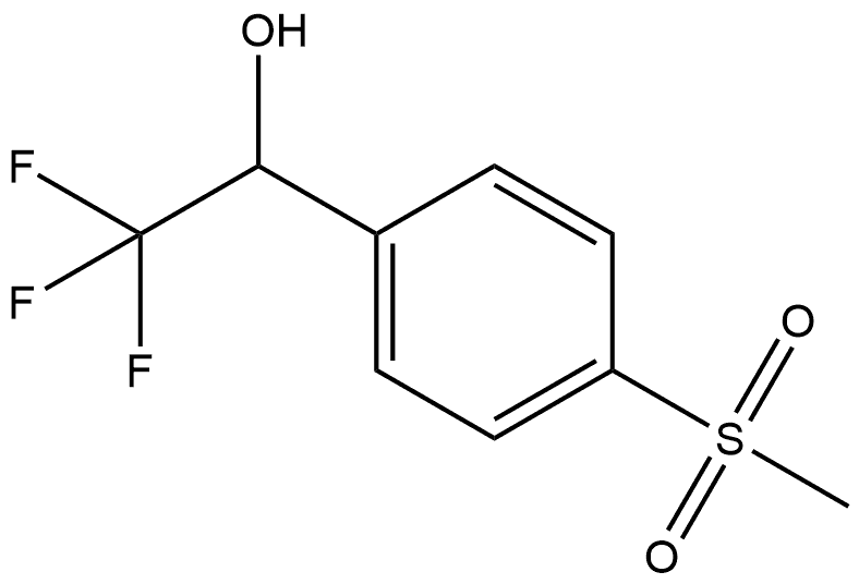 4-(Methylsulfonyl)-alpha-(trifluoromethyl)benzyl Alcohol Structure