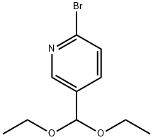 Pyridine, 2-bromo-5-(diethoxymethyl)- Struktur