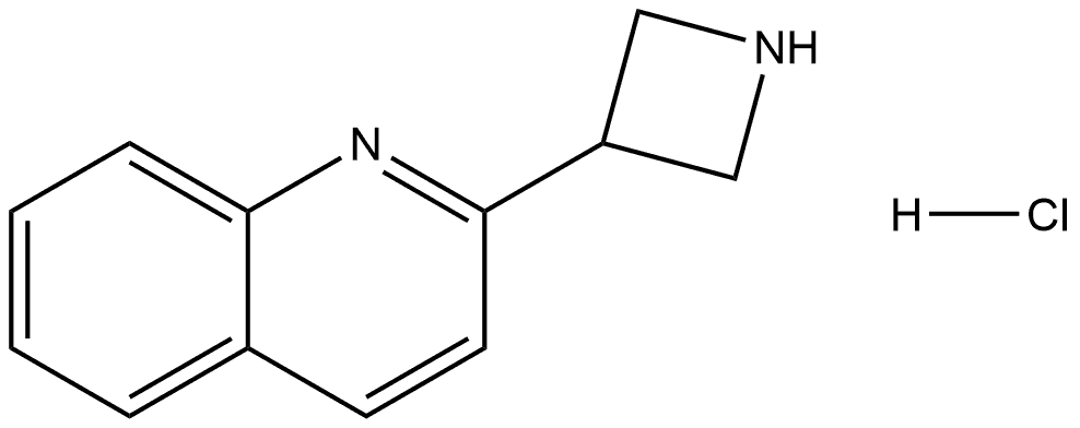 2-(氮杂环丁烷-3-基)喹啉盐酸盐 结构式