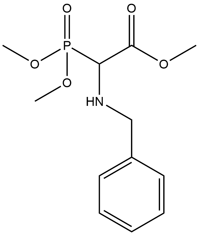 (±)-2-苄基氨基-2-二甲氧基膦酰基乙酸甲酯, 135061-76-6, 结构式