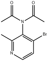 Acetamide, N-acetyl-N-(4-bromo-2-methyl-3-pyridinyl)- Structure