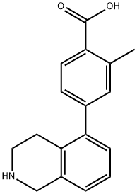 Benzoic acid, 2-methyl-4-(1,2,3,4-tetrahydro-5-isoquinolinyl)- Struktur