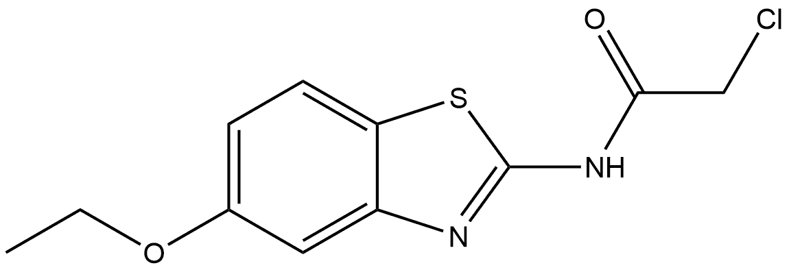 2-Chloro-N-(5-ethoxy-2-benzothiazolyl)acetamide 结构式