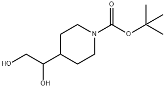 tert-butyl 4-(1,2-dihydroxyethyl)piperidine-1-carboxylate Structure