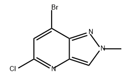 2H-Pyrazolo[4,3-b]pyridine, 7-bromo-5-chloro-2-methyl- Struktur
