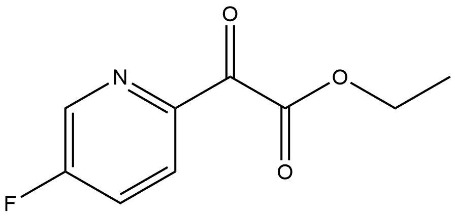 2-Pyridineacetic acid, 5-fluoro-α-oxo-, ethyl ester Structure