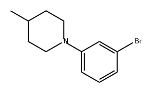Piperidine, 1-(3-bromophenyl)-4-methyl- Structure