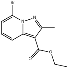 Pyrazolo[1,5-a]pyridine-3-carboxylic acid, 7-bromo-2-methyl-, ethyl ester Structure