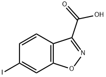 1,2-Benzisoxazole-3-carboxylic acid, 6-iodo- Structure