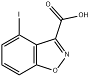 1,2-Benzisoxazole-3-carboxylic acid, 4-iodo- 结构式