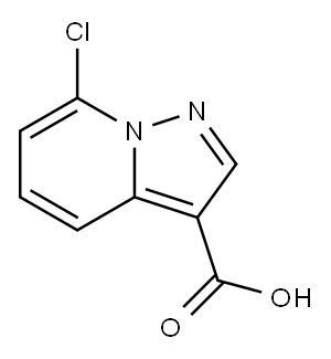 Pyrazolo[1,5-a]pyridine-3-carboxylic acid, 7-chloro- Structure